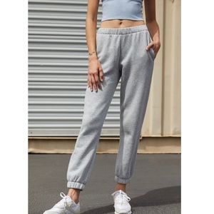 Light Gray Rosa Sweatpants from Brandy Melville